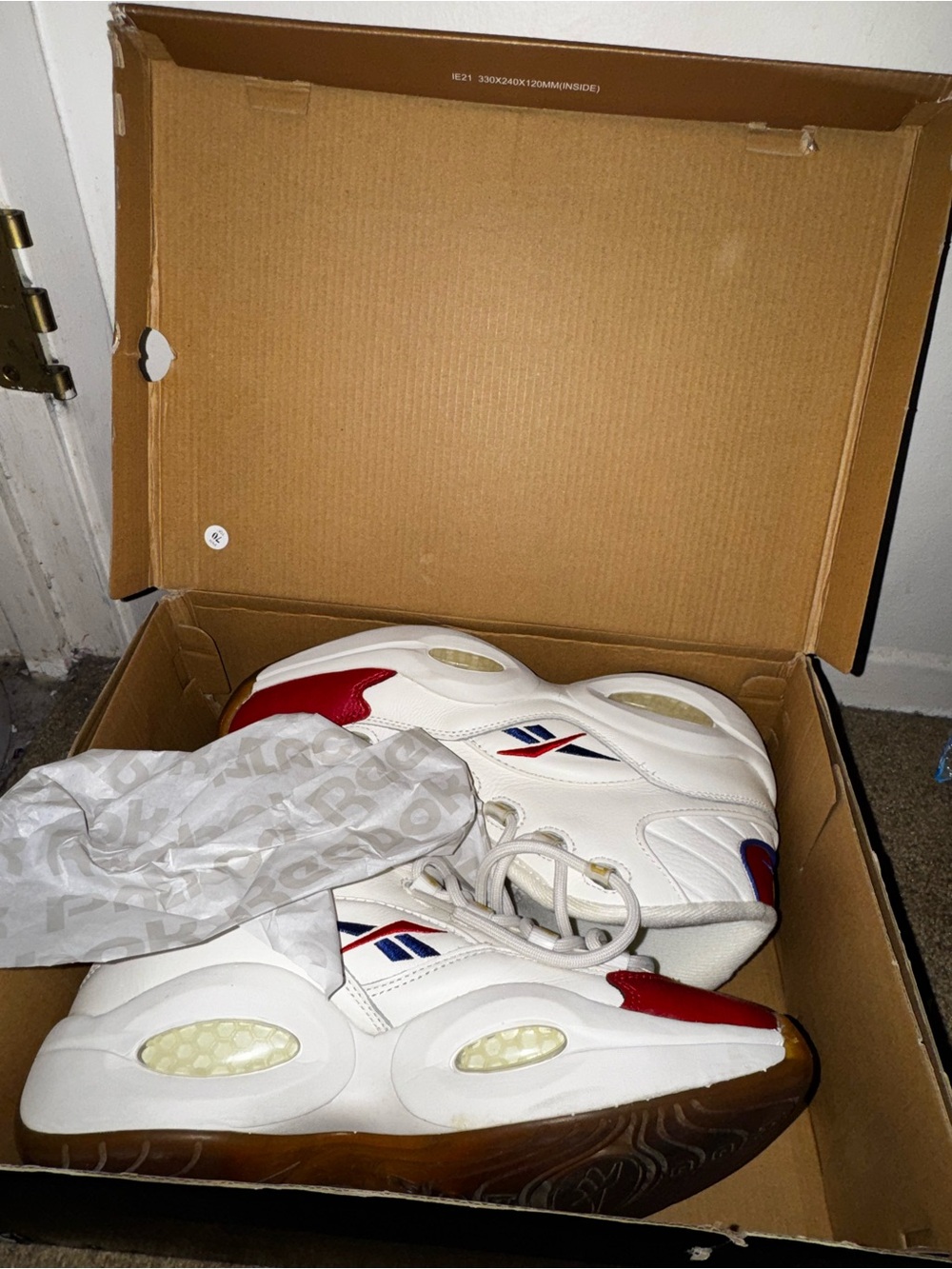 Reebok Question Mid 'Philadelphia 76ers' size 8.5 men